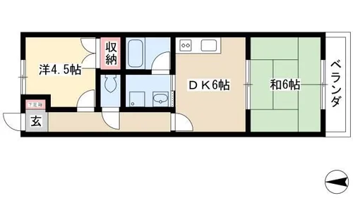 アトレT【3B号室】の間取り