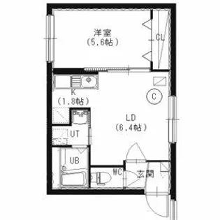 ノースレジデンス南郷【203号室】の間取り