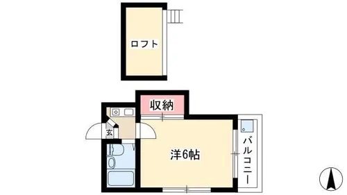 ボナール金山【2階】の間取り