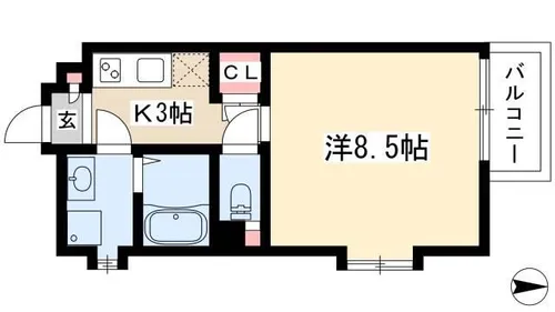 シュトラール千代田【705号室】の間取り