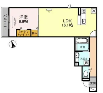 メゾンシュシュ A棟【2階】の間取り