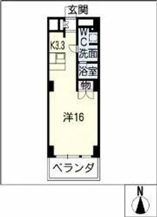 スクエア名駅南【5階】の間取り