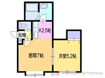 アレックス小樽【2階】の間取り
