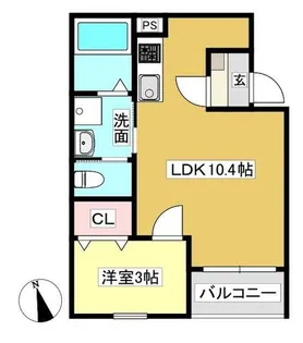 Jack matsubaraⅠ(ジャック マツバラ)【2階】の間取り