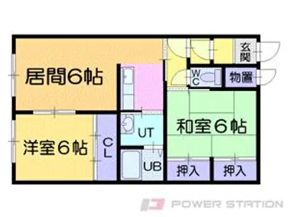 リラックス桂岡【2階】の間取り