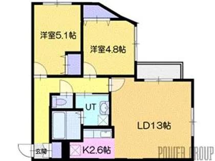 WELL BRIGHT東雲 RESIDENCE【2階】の間取り