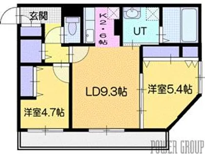 WELL BRIGHT東雲 RESIDENCE【3階】の間取り