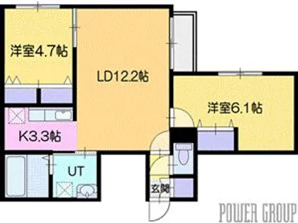 WELL BRIGHT東雲 RESIDENCE【4階】の間取り