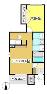 ヴェトレリーア【1階】の間取り