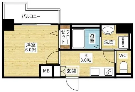 Dimus新大阪【3階】の間取り