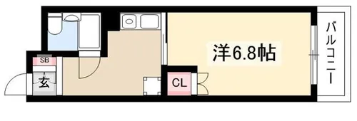 シーズンコート星ヶ丘【204号室】の間取り