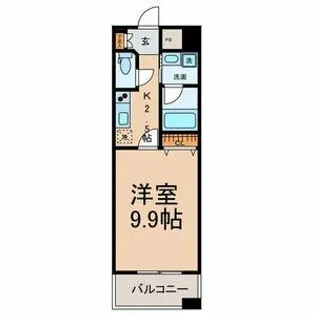 カーサビアンカ東岡崎【0813号室】の間取り