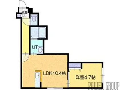 La Douce Vie恵み野駅前(ラドゥースヴィー)【4階】の間取り