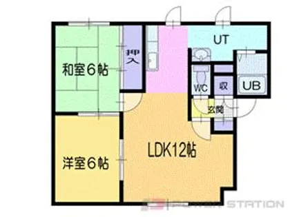 長橋コーポE棟【2階】の間取り