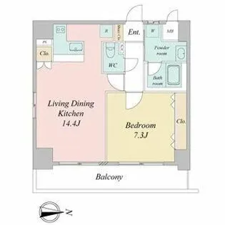 BSレジデンス栄【0610号室】の間取り