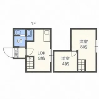 アウルの杜環状東【106号室】の間取り