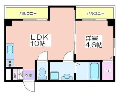 三研BLD.ロイヤル本館【501号室】の間取り