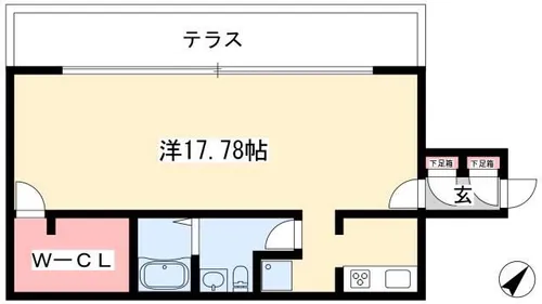 Harvey Residence【502号室】の間取り