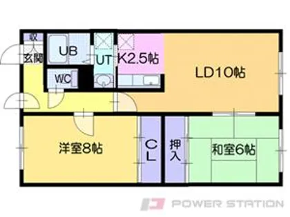 アップルコート向ヶ丘【4階】の間取り