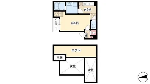 リヴェール森下【202号室】の間取り