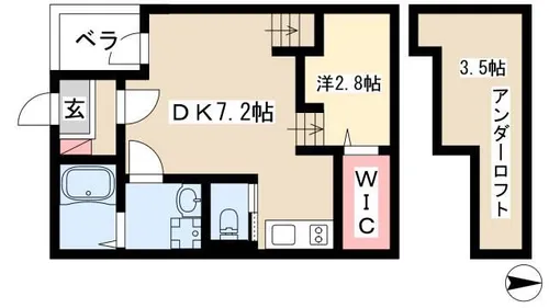 ハーモニーテラス山田西町【1階】の間取り