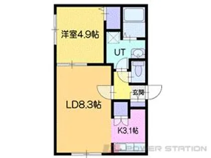 サンテラス新富【4階】の間取り