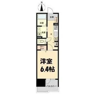 デュオフィール太閤通【6階】の間取り