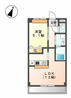 エクシードJINⅡ【3階】の間取り