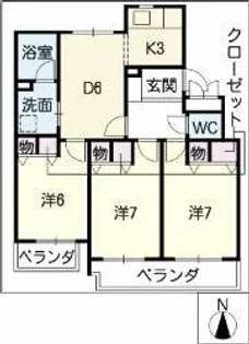 アーバンハイツ八事八幡山【3階】の間取り