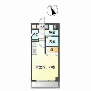 ホウケン八幡【4階】の間取り