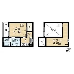 プレリュード左京山【2階】の間取り