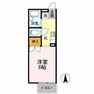セジュール文教【1階】の間取り