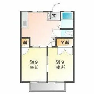 サンシティーWI【205号室】の間取り