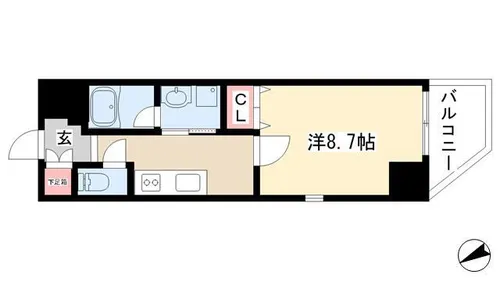 RIDGE大曾根【6階】の間取り