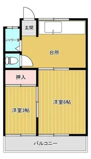 コーポタチバナ【3階】の間取り