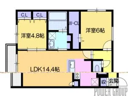 エスタシオン千歳【3階】の間取り