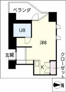 メゾン・ド・セレブラル【0601号室】の間取り