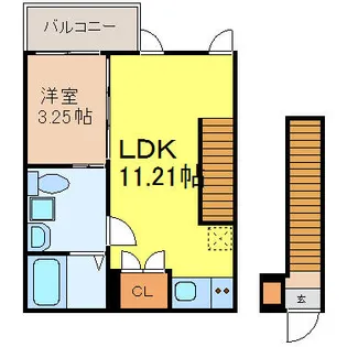 Rayures【2階】の間取り