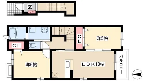 エラン【202号室】の間取り