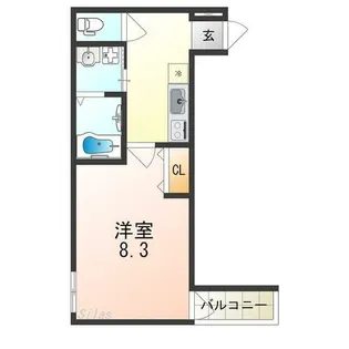 フジパレス新金岡Ⅱ番館【2階】の間取り