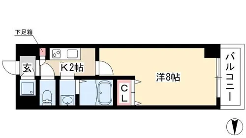 リアライズ松原【0902号室】の間取り