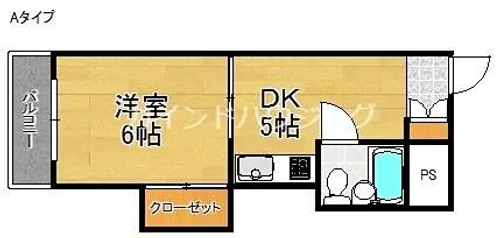 ギャレ住之江【3階】の間取り