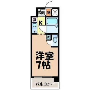 ダイアパレス新出来【6階】の間取り