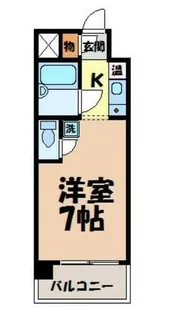 ダイアパレス新出来【6階】の間取り