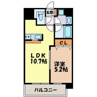 プレミアム浅間町【4階】の間取り