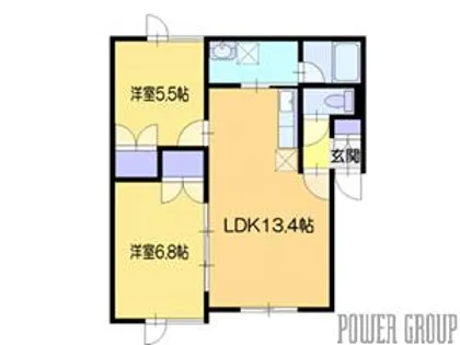ハルクレリア【2階】の間取り