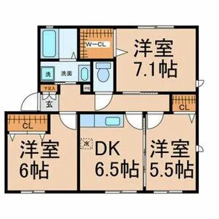 リヴィエール中野【103号室】の間取り