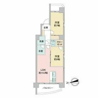 さくらHills富士見【0210号室】の間取り