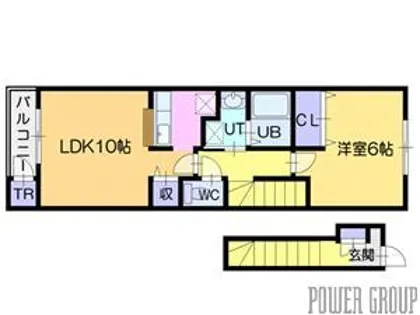 エスペランサ【2階】の間取り