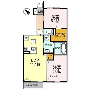 シエロI【1階】の間取り